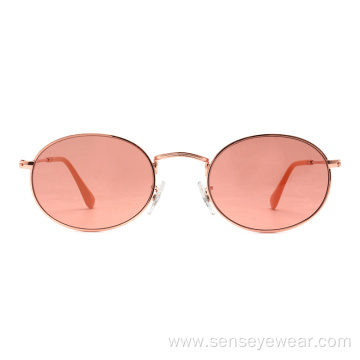 Women Classic Mens Stainless Steel Glasses Lenses Sunglasses